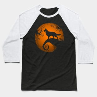 Nightmare Before Halloween German Shepherd Dog Baseball T-Shirt